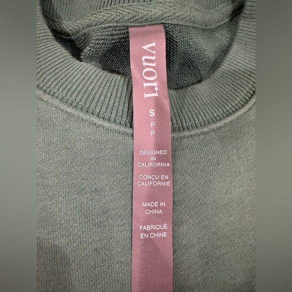 Vuori Sedona Weekender Crew Sweatshirt in Viridian green - Picture 7 of 7